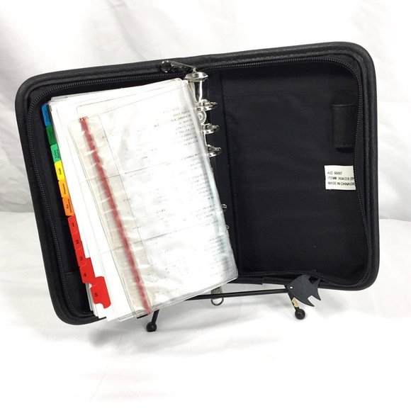 Leeds 6 Ring Compact Planner Organizer - Picture 10 of 12